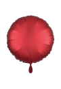 Folienballon 45cm Rund Satin Rot